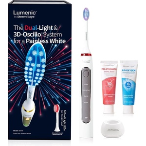 image:imageDermRays Lumenic Dual Light Electric Toothbrush Rechargeable GreyGrey